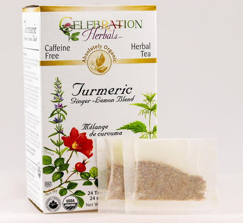 Celebration+Herbals+Turmeric+Ginger+-+Lemon+Blend+24+Count...