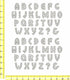 Rhinestone Genie Font-Hopper 1" Magnetic Rhinestone Template, Black...