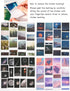 Landscape Nature Stickers Set (120 Pieces), Aesthetic Mountain Forest Sky Cloud Galaxy Space Moon Phase Sunset Natural Scenery Collage Pictures fo...
