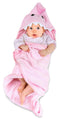 Hooded Baby Shark Towel, Soft 100% Cotton, Perfect for Newborn Through Toddler (Pink)...