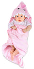 Hooded Baby Shark Towel, Soft 100% Cotton, Perfect for Newborn Through Toddler (Pink)...