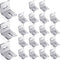 Dunzy 36 Pcs 1x1 Inch Heavy Duty Wood Table Top Expansion Bracket Steel Z Clips Fastener Connector Table Top Fasteners Woodworking Fasteners Hardw...