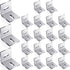 Dunzy 36 Pcs 1x1 Inch Heavy Duty Wood Table Top Expansion Bracket Steel Z Clips Fastener Connector Table Top Fasteners Woodworking Fasteners Hardw...