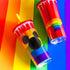 Zak Designs Disney Halloween Rainbow Collection Double-Wall Insulated Plastic Tumbler for Cold Drinks, Travel Cup with Splash-Proof Lid and Straw ...