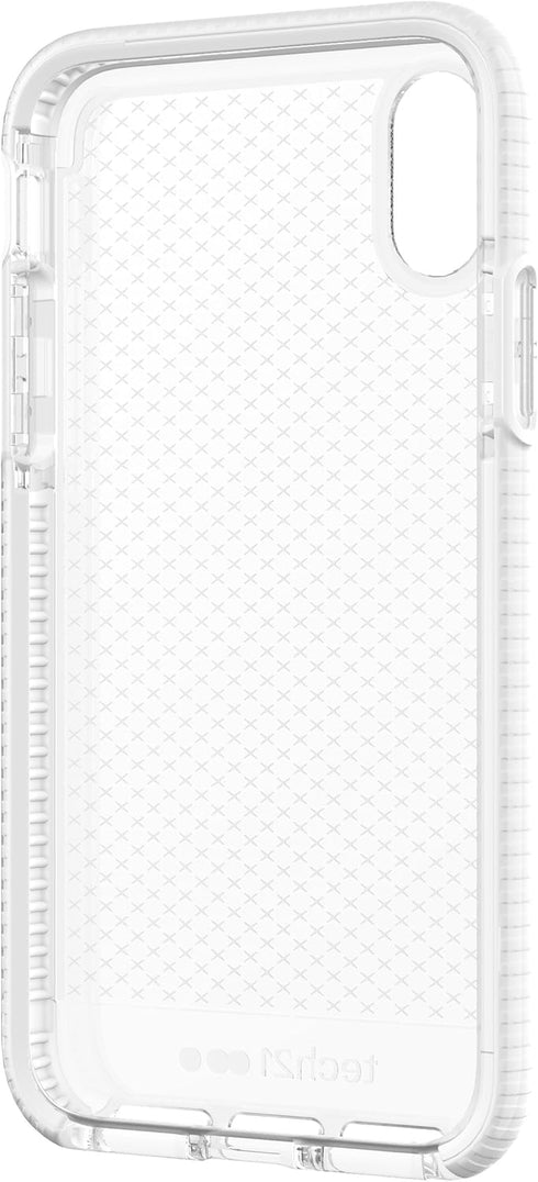 Tech21 Evo Check Slim Fit Case for iPhone X/XS - Clear White, Wireless & Heavy Duty Protection...