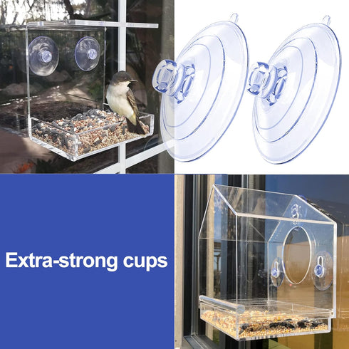 Bird Feeder Suction Cup, Bird Feeder Window Suction Cup, Bird Feeder Suction Cups Replacement (5 Pcs)...