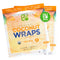 NUCO Certified Organic, SHELF STABLE, Paleo, Gluten Free, Vegan Non-GMO, Kosher Raw Veggie Coconut Wraps Turmeric Flavor. NO Salt Added Low Carb a...