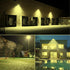 AUXTINGS 10W LED Flood Lights Outdoor Security Lights 1000LM Outside Lamp 4000K Warm White Spot Light Exterior Lighting for Yard Backyard House Co...