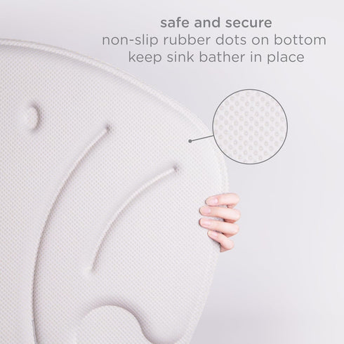 Ubbi Stingray Sink Bather for Baby, Soft Baby Bath Cushion, Newborn Must Have...