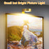 3Pcs Battery Operated Picture Light, Magnetic Led Painting Light with Remote Dimmable and Timer, 3 Lighting Modes Art Display Light for Picture Fr...
