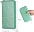 Easyoulife Womens Genuine Leather Credit Card Holder Wallet RFID Secure 36 Slots...