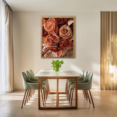 Posterizer 1 pcs-Cute Valentine's day bouquet of roses -3-Romantic Art-Holiday Poster Collection-Gift for Couples boyfriend girlfriend Husband Wif...