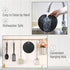 BTaT- Silicone Trivet Mats, 2 Pack, Black, Round Silicone Trivet, Silicone Hot Pads for Kitchen, Silicone Trivets for Hot Pots and Pans, Silicone ...
