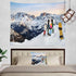 Shrahala Snow Tapestry, Three Snowboards Ski Standing Snow Slope Mountains Wall Hanging Large Tapestry Psychedelic Tapestry Decorations Bedroom Li...