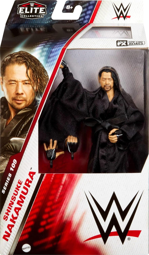 Mattel WWE Elite Action Figure & Accessories, 6-inch Collectible Shinsuke Nakamura with 25 Articulation Points, Life-Like Look & Swappable Hands...