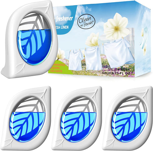 Air Freshener for Home, 4 Pack, Fresh Scent, Odor Eliminator for Small Area Closets Bathroom Pets Strong Odor, Up to 120 Days...