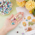 SUNNYCLUE 160Pcs Bubblegum Beads 12mm Berry Beads Acrylic Crystal Imitation Pearl Beaded Gradient Rondelle Spacer Large Loose Bead for Jewelry Mak...