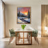 Posterizer 1 pcs-beautiful scenary of snowy winter in oil painting style-4-Landscape & Nature Art-GIft for Men Women Teens-Dining Room Decor- unfr...