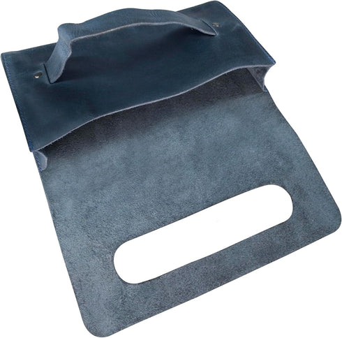 Hide & Drink, Rectangular Clutch Bag With Handle, Wallet for Cards, Money, Stylish Handbag, Full Grain Leather, Handmade...