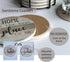 PANCHH Rustic Farmhouse Stone & Cork Coasters for Drinks, Absorbent - Set of 6 Coasters with Holder - Best Housewarming Gifts for New Home Ideas -...