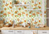 HAOKHOME 93392-1 Spring Floral Wallpaper Peel & Stick Wall Paper with White/Green/Earth Tone Flower Contact Paper for Bedroom 17.7in x 9.8ft...