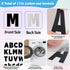12 Sheets Iron On Letters 1200Pcs Vinyl Iron On Letters for Clothing 0.75 Inch Heat Transfer Letters with A-Z Heat Press Alphabet Stickers for Fab...