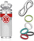 Divoti Precision CNC Machined Stainless Steel Emergency Pill Holder Keychain - Small/Silicone Bands...