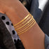 Gold Bracelets for Women 14k Real Gold Plated Dainty Bracelet Stack Set for Women Trendy Cuban Paperclip Link Snake Rope Figaro Chain Cute Stackab...