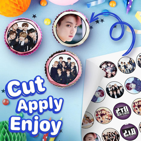 30 x Edible Cupcake Toppers – Music Themed Collection of Edible Cake Decorations | Uncut Edible on Wafer Sheet...