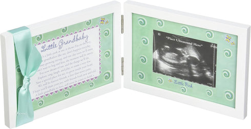 Little Grandbaby Ultrasound Picture Frame/Sonogram Frame, Pregnancy Announcement for Grandparents/New Baby Announcement/Baby Shower Keepsake...