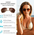 grinderPUNCH Unisex Aviator Sunglasses | Fashionable & Lightweight Frame Suits All Face Shapes | 100% UV Protection...