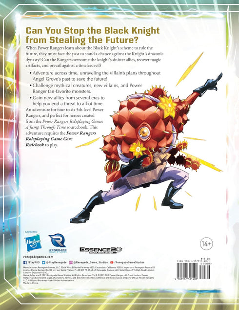 Renegade Game Studios: Power Rangers Roleplaying Game A Time of Knight Adventure...