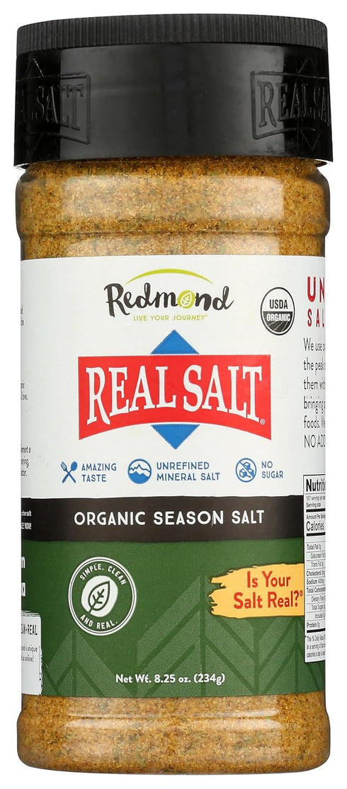 Redmond - Real Salt Seasoning, Natural Unrefined Gluten Free 8.25 Ounce...