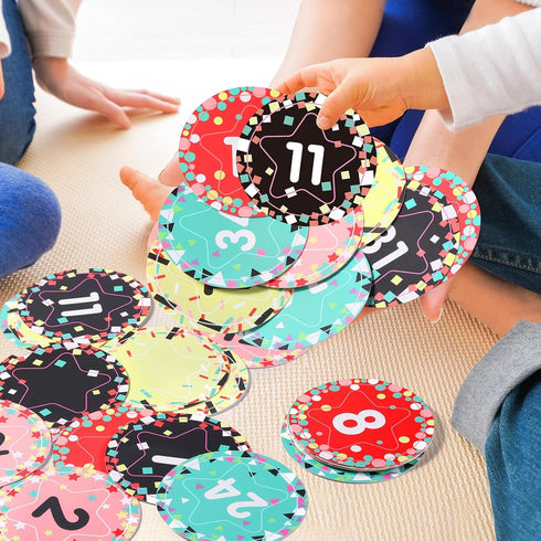 40 Pcs Number Cutouts Number 1 to 35 Bulletin Board Cutouts and 5 Blank Cards Calendar Numbers for Classroom with 8 Sheet Adhesive Dots for Toddle...