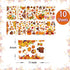 Thanksgiving Fall Window Clings Decorations, 10 Sheets Thanksgiving Window Stickers for Kids Home Office Classroom Party Glass Windows Double Side...