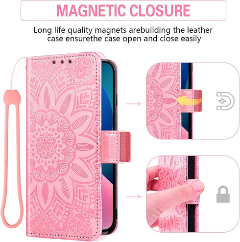 Asuwish Phone Case for iPhone 13 Pro Max 2021 6.7 inch with Tempered Glass Screen Protector and Wallet Flip Cover Card Holder Cell iPhone13promax ...