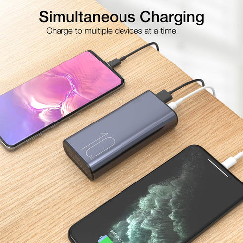 TOZO PB3 Portable Charger 10000mAh One of The Lightest and Slimmest Fast Power Bank 18W PD High-Speed Charging Battery Pack with USB-C Input/Outpu...