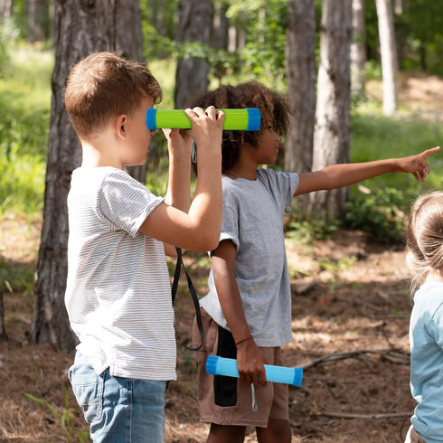 Luwint Pocket Telescope Toy for Kids, 2 Pack Portable Pirate Telescope Science Monocular Toys Retractable Spyglass Exploring Educational Toy Birth...