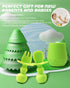 3 Pcs Baby Utensils, Baby Spoons Self Feeding 6 Months with Silicone Baby Cup, Baby Utensils 6-12 Months, Toddler Utensils for Baby Led Weaning (G...