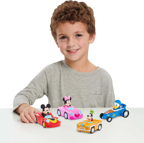 Mickey Mouse Diecast Vehicle 4-Piece Set, Packaging Styles May Vary, Officially Licensed Kids Toys for Ages 3 Up, Amazon Exclusive...