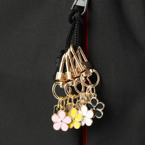 4 PCS Cute Flower Keychains Aesthetic Keychain Charms Daisy Keychain Enameled Keychains Mini Keychain Earphone Case Accessories Keyrings and Keych...