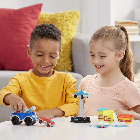 Play-Doh Wheels Tow Truck Toy for Kids 3 Years and Up with 3 Non-Toxic Colors...