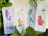5 pcs mermaid Bookmark Cross Stitch Kits,Small Easy, Bookmarks Cross Stitch,14 Count Counted Cross Stitch Kits,Cotton Thread, Cotton cat Bookmarks...