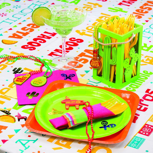 Fun Express Fiesta Beads with Sayings for Cinco de Mayo (24 pieces) Fiesta, Taco Bar Party Supplies and Decorations...