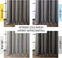 HPD Half Price Drapes - Faux Linen Curtains for Living Room (1 Panel) - 50W X 84L - Textured Room Darkening Curtains for Bedroom 84 Inches Long - ...