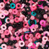 Assorted Pink and Black Beads Kit Pink Heishi Clay Beads Black Pearl Beads Glass Seed Beads Small Rondelle Pony Beads for Crafts DIY Bracelet Jewe...