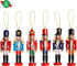 Ornativity Nutcrackers Hanging Ornament Figures - Christmas Mini Wooden King and Soldier Nutcracker...