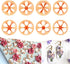 Puocaon Mini Petals Clay Cutters - Set of 8 Floral Petal Polymer Clay Cutters, Mini Petal Clay Cutter for Floral Polymer Clay Earrings Making, Cla...