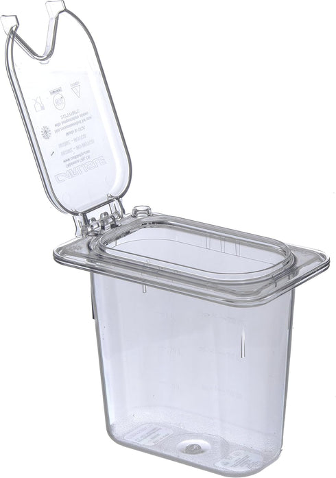 Carlisle FoodService Products 3068807 Plastic Food Pan, 1/9 Size, 6 Inches Deep, Clear...