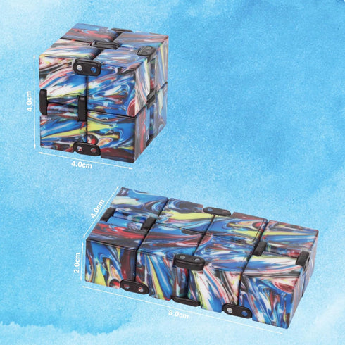 Fidget Infinity Cool Cube Toys: Hand Held Magic Cube Cool Stuff Gadgets Things Unique Birthday Gifts Boys Girls Kids Adults Anxiety Stress Relief ...